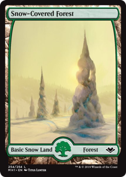 画像1: 【英語版】《冠雪の森/Snow-Covered Forest》[MH1] (1)