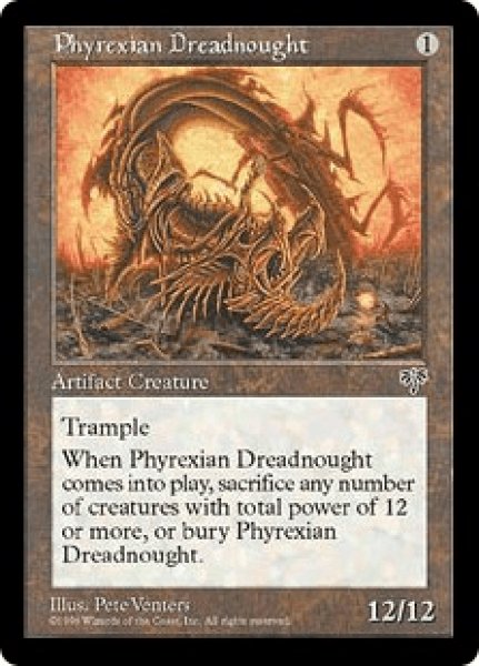 画像1: 【英語版/EX】《ファイレクシアン・ドレッドノート/Phyrexian Dreadnought》[MIR] (1)