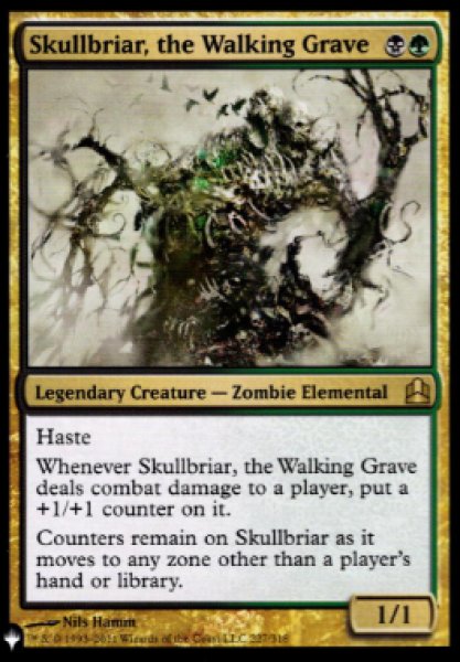 画像1: 【英語版】《歩く墓場、髑髏茨/Skullbriar, the Walking Grave》[The List] (1)