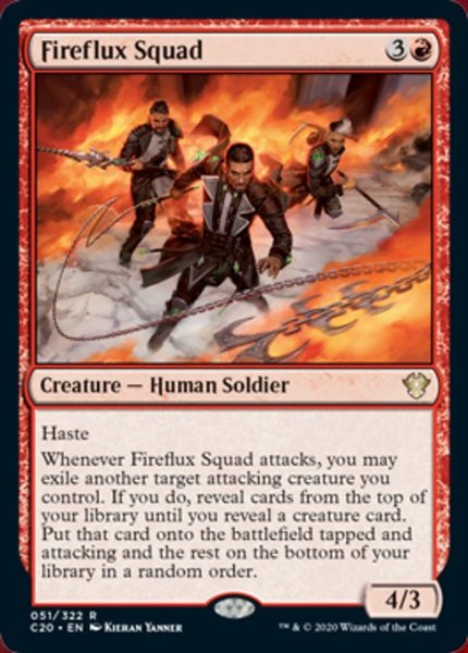 画像1: 【英語版】《炎渦の部隊/Fireflux Squad》[C20] (1)