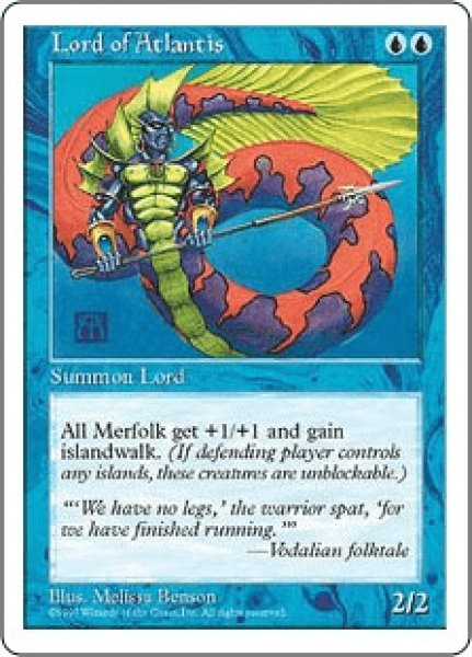 画像1: 【日本語版/EX】《アトランティスの王/Lord of Atlantis》[5ED] (1)