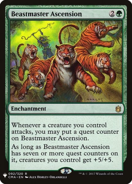 画像1: 【英語版】《獣使いの昇天/Beastmaster Ascension》[MB1] (1)