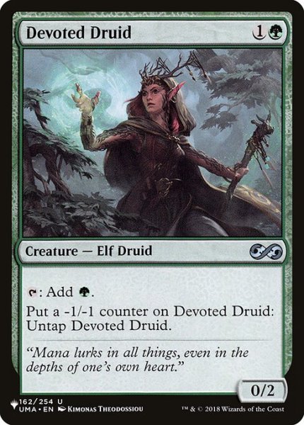 画像1: 【英語版】《献身のドルイド/Devoted Druid》[The List] (1)