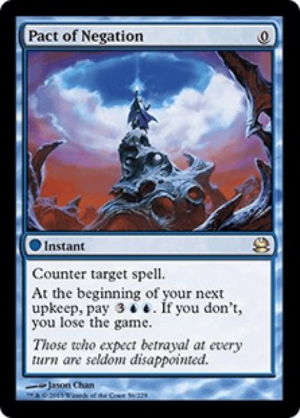 画像1: 【Foil】【英語版】《否定の契約/Pact of Negation》[MMA] (1)