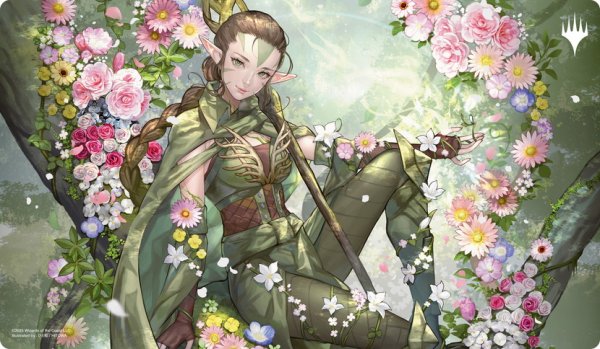 画像1: ゴールデンウィークスタンダード 「復活した精霊信者、ニッサ」 プレイマット (1)