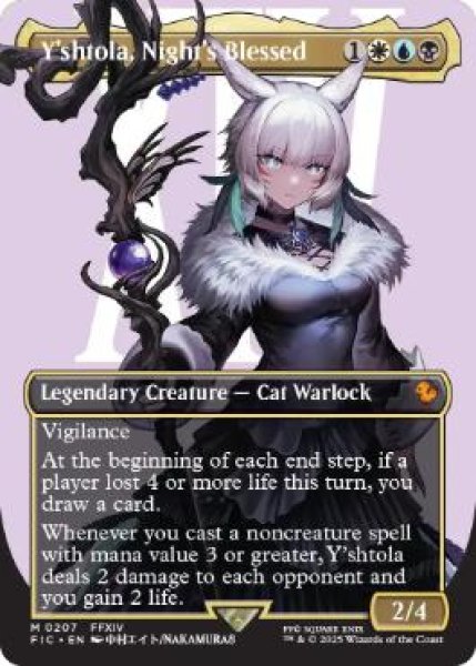 画像1: 【ボーダーレス】【英語版】《魔女、ヤ・シュトラ・ルル/Y'shtola, Night's Blessed》[FIC] (1)