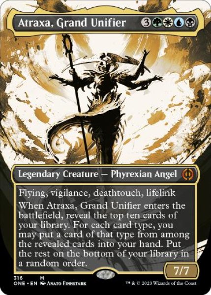 画像1: 【ショーケース】【英語版】《偉大なる統一者、アトラクサ/Atraxa, Grand Unifier》[ONE] (1)