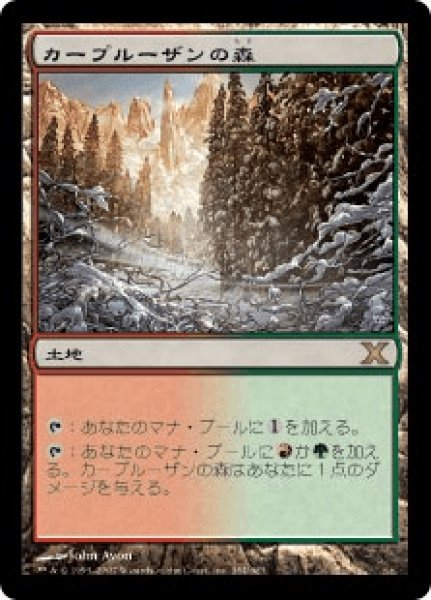 画像1: 【日本語版/EX】《カープルーザンの森/Karplusan Forest》[10E] (1)