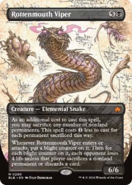 画像1: 【ボーダレス】【英語版】《腐敗口のバイパー/Rottenmouth Viper》[BLB] (1)