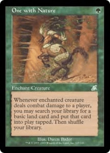 画像1: 【Foil】【英語版/EX】《自然との一体化/One with Nature》[SCG] (1)