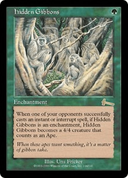 画像1: 【日本語版/EX】《隠れたるテナガザル/Hidden Gibbons》[ULG] (1)