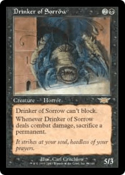 画像1: 【日本語版/EX】《悲しみを飲み込むもの/Drinker of Sorrow》[LGN] (1)