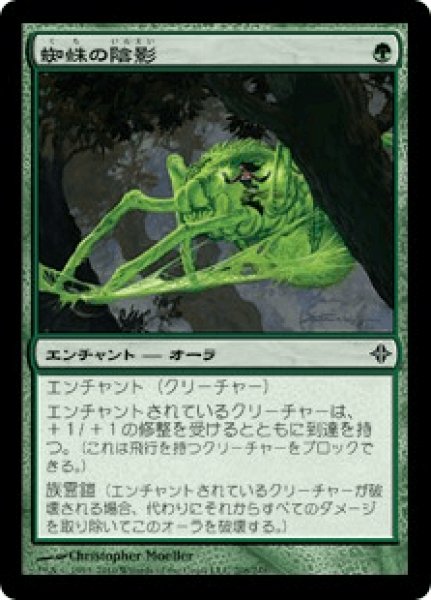 画像1: 【Foil】【日本語版】《蜘蛛の陰影/Spider Umbra》[ROE] (1)