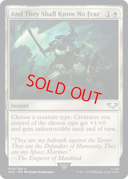画像1: 【Foil】【サージ】【英語版】《恐怖を知らざる者に/And They Shall Know No Fear》[40K] (1)