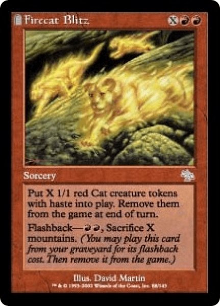 画像1: 【Foil】【英語版/EX】《火猫の襲撃/Firecat Blitz》[JUD] (1)