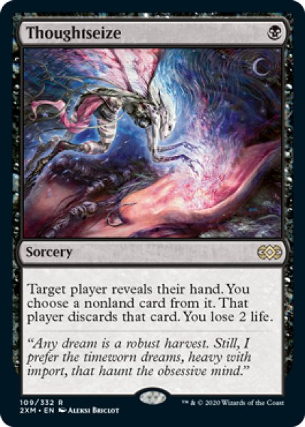 画像1: 【Foil】【英語版】《思考囲い/Thoughtseize》[2XM] (1)