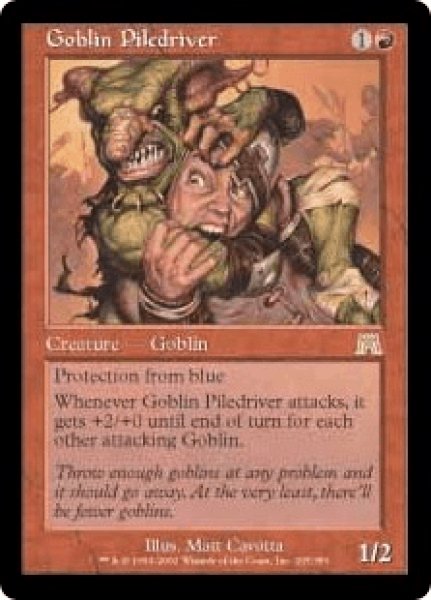 画像1: 【英語版】《ゴブリンの群衆追い/Goblin Piledriver》[ONS] (1)