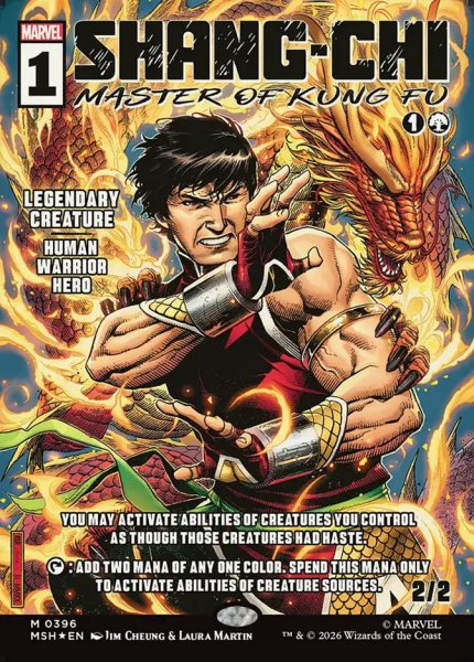 画像1: 【Foil】【ボーダーレス】【英語版】《カンフーの達人、シャン・チー/Shang-Chi, Master of Kung Fu》[MSH] (1)