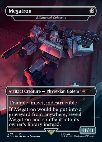 画像1: 【Foil】【英語版】Megatron《荒廃鋼の巨像/Blightsteel Colossus》[SLD] (1)