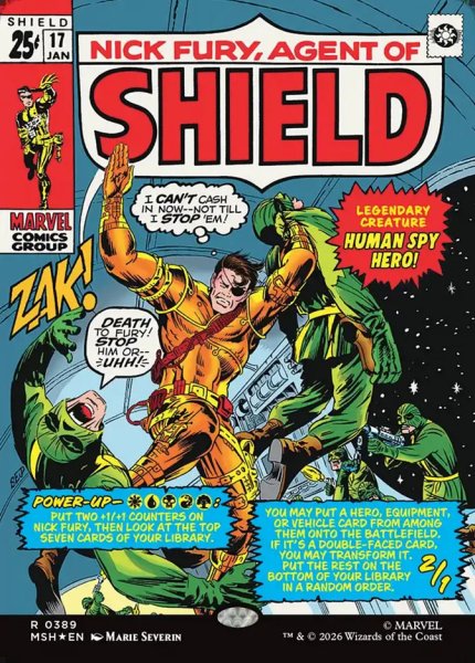 画像1: 【Foil】【ボーダーレス】【英語版】《S.H.I.E.L.D.のエージェント、ニック・フューリー/Nick Fury, Agent of S.H.I.E.L.D.》[MSH] (1)
