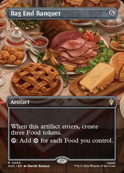 画像1: 【Foil】【ボーダーレス】【英語版】《袋小路屋敷の宴/Bag End Banquet》[HOC] (1)