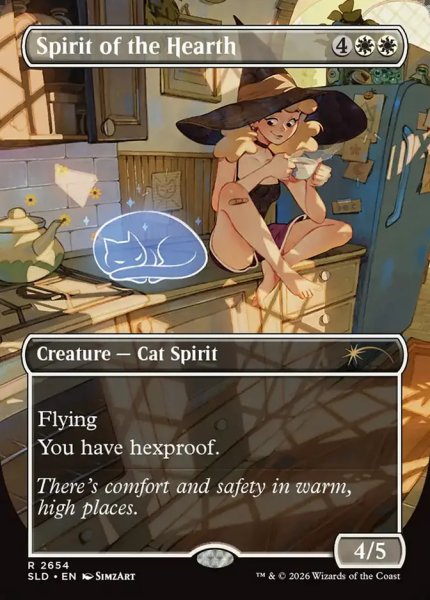 画像1: 【Foil】【英語版】《かまどの精霊/Spirit of the Hearth》[SLD] (1)