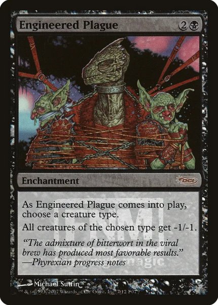 画像1: 【Foil】【プロモ】【英語版】《仕組まれた疫病/Engineered Plague》[FNM] (1)