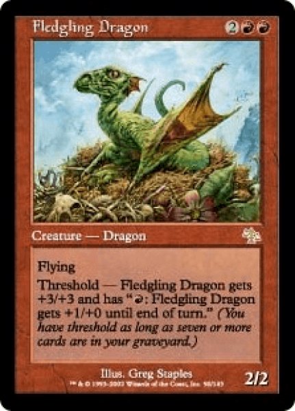 画像1: 【Foil】【英語版】《巣立つドラゴン/Fledgling Dragon》[ULG] (1)