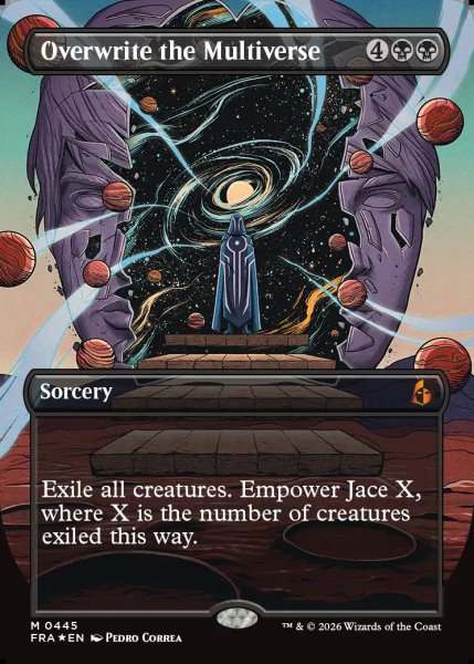 画像1: 【Foil】【ボーダーレス】【英語版】《多元宇宙の上書き/Overwrite the Multiverse》[FRA] (1)