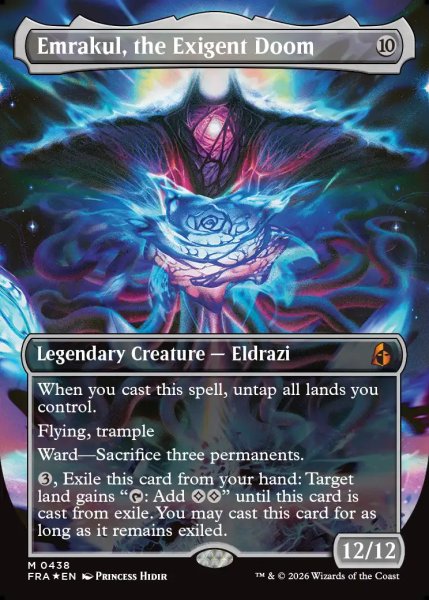 画像1: 【Foil】【ボーダーレス】【英語版】《迫り来る破滅、エムラクール/Emrakul, the Exigent Doom》[FRA] (1)