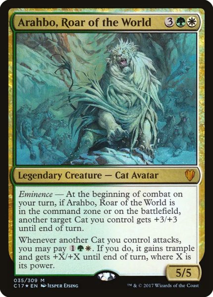 画像1: 【Foil】【英語版】《世界の咆哮、アラーボ/Arahbo, Roar of the World》[C17] (1)