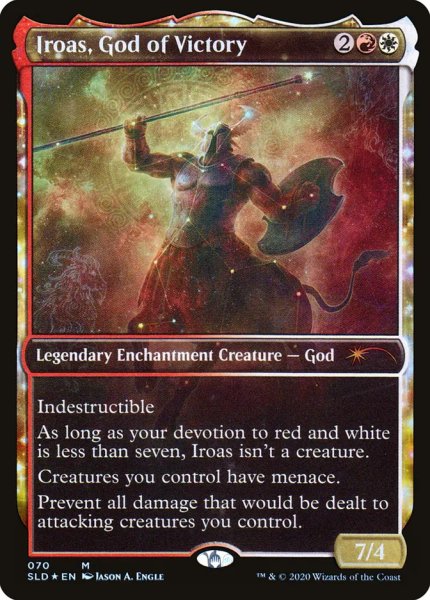 画像1: 【Foil】【英語版】《勝利の神、イロアス/Iroas, God of Victory》[SLD] (1)