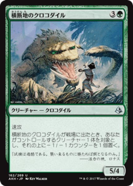 画像1: 【日本語版】《横断地のクロコダイル/Crocodile of the Crossing》[AKH] (1)