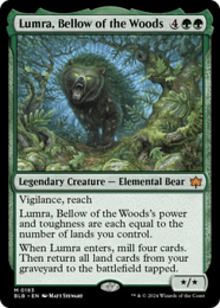 画像1: 【Foil】【英語版】《森の轟き、ルムラ/Lumra, Bellow of the Woods》[BLB] (1)