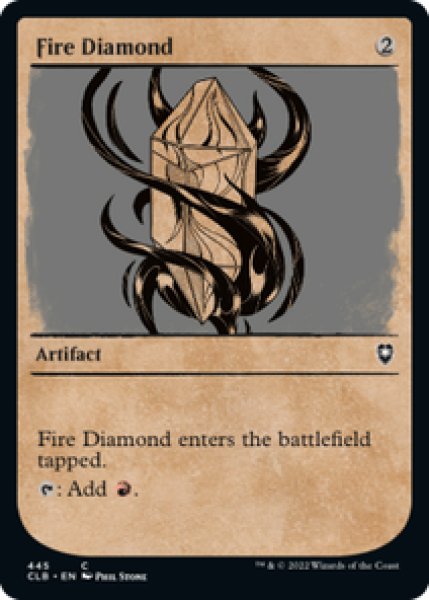 画像1: 【Foil】【ショーケース】【日本語版】《緋色のダイアモンド/Fire Diamond》[CLB] (1)