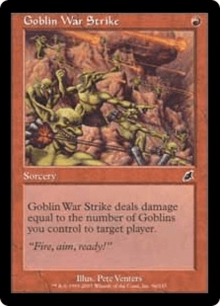 画像1: 【Foil】【英語版/EX】《ゴブリンの集中攻撃/Goblin War Strike》[SCG] (1)