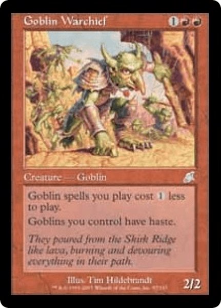 画像1: 【Foil】【英語版】《ゴブリンの戦長/Goblin Warchief》[SCG] (1)