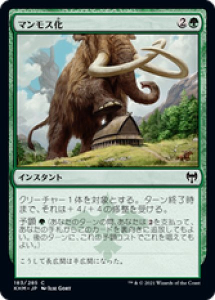 画像1: 【日本語版】《マンモス化/Mammoth Growth》[KHM] (1)