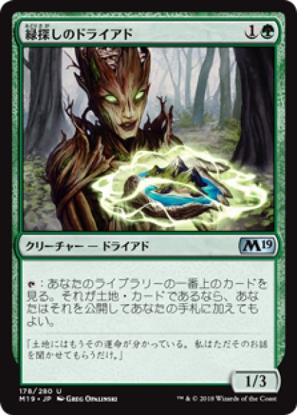 画像1: 【日本語版】《緑探しのドライアド/Dryad Greenseeker》[M19] (1)