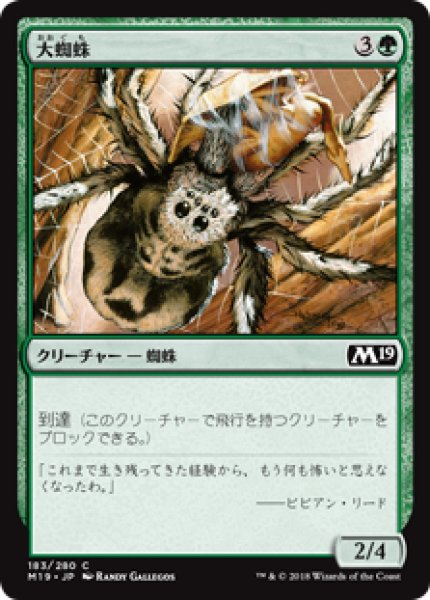 画像1: 【日本語版】《大蜘蛛/Giant Spider》[M19] (1)