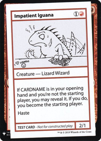 画像1: ※マーク無し【英語版】《Impatient Iguana》[Mystery Booster Playtest Cards] (1)