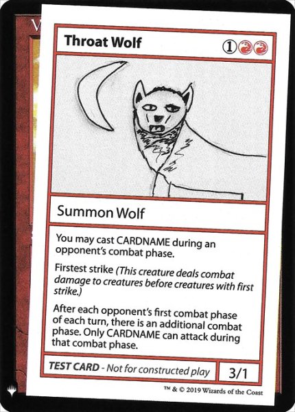 画像1: ※マーク無し【英語版】《Throat Wolf》[Mystery Booster Playtest Cards] (1)