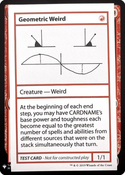 画像1: ※マーク無し【英語版】《Geometric Weird》[Mystery Booster Playtest Cards] (1)