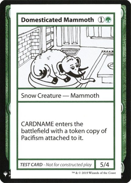 画像1: ※マーク無し【英語版】《Domesticated Mammoth》[Mystery Booster Playtest Cards] (1)