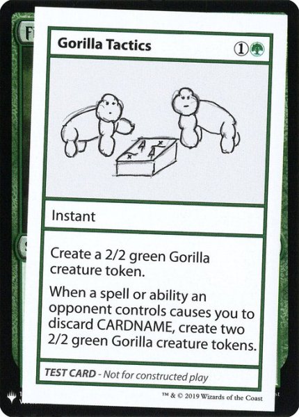 画像1: ※マーク無し【英語版】《Gorilla Tactics》[Mystery Booster Playtest Cards] (1)