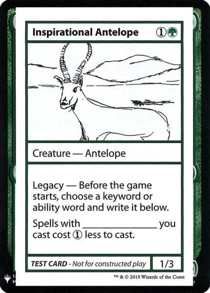 画像1: ※マーク無し【英語版】《Inspirational Antelope》[Mystery Booster Playtest Cards] (1)