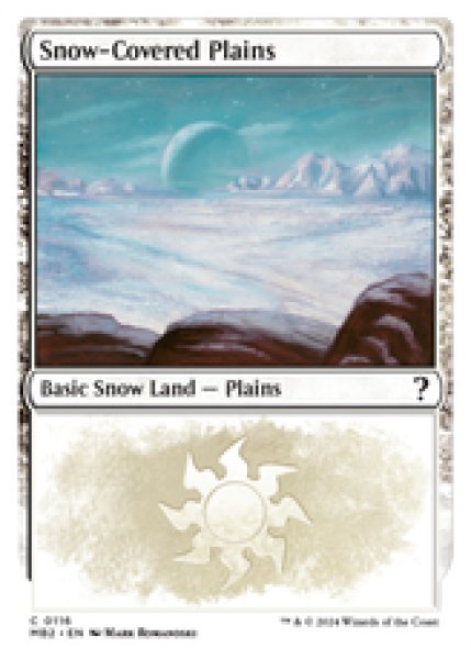 画像1: 【英語版】《冠雪の平地/Snow-Covered Plains》[MB2] (1)