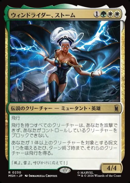 画像1: 【日本語版】《ウィンドライダー、ストーム/Storm, Windrider》[MSH] (1)