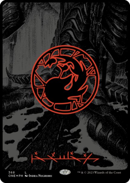 画像1: 【Foil】【オイルスリック】【英語版】《山/Mountain》[ONE] (1)