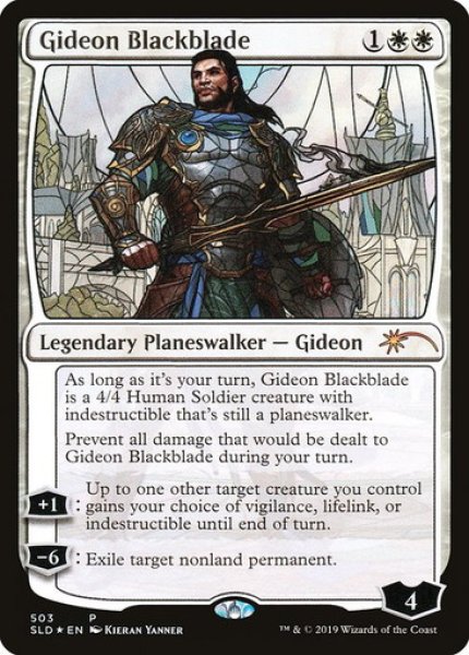 画像1: 【Foil】【英語版】《黒き剣のギデオン/Gideon Blackblade》[SLD] (1)